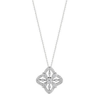 Verragio 18K White Gold Diamonds Pendant Necklace