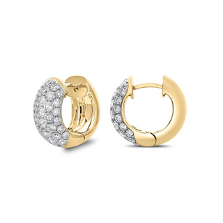 Tenenbaum Collection 18K Gold Diamonds Hoop Earrings