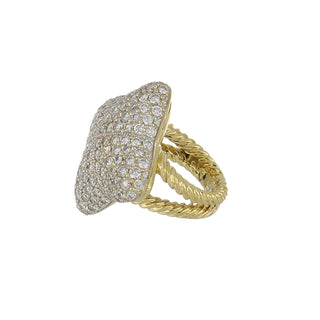 David Yurman 18K Gold Diamonds Cocktail Ring