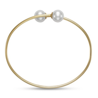 Mastoloni 14K Gold Freshwater Pearl Cuff Bracelet