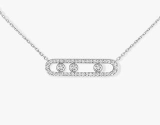 Messika 18K White Gold Diamonds Pendant Necklace