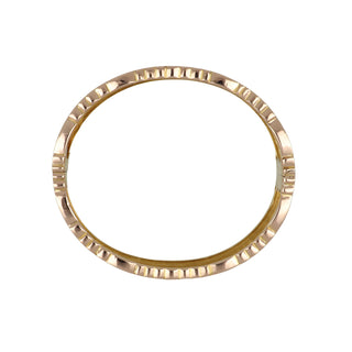 Victorian 18K Gold Pierced and Hinged Bangle