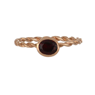 Tenenbaum Collection 14K Rose Gold Ruby Solitaire Ring