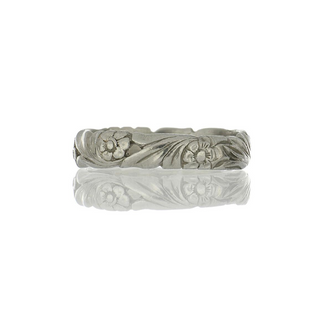 Retro Platinum Blossom Flower Band