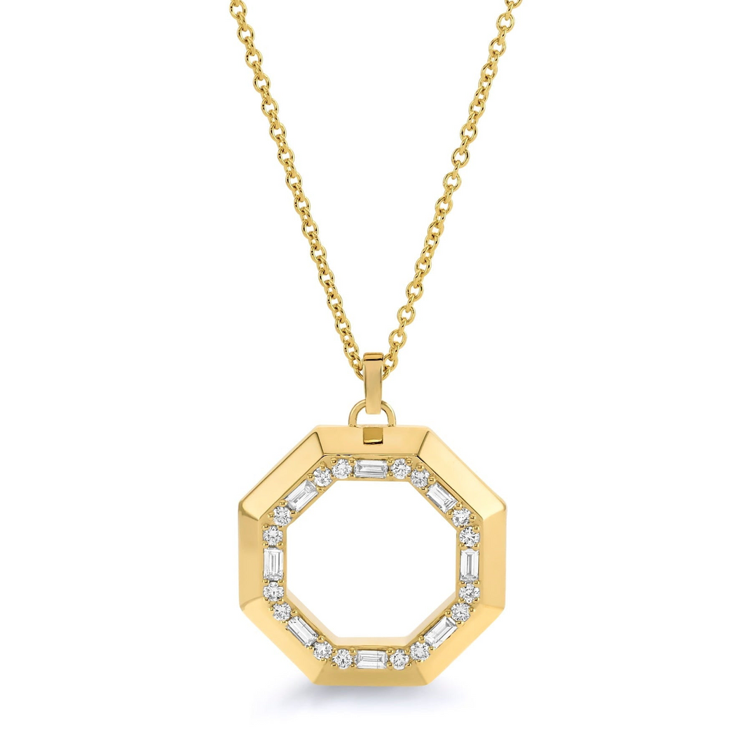 Michael M Yellow 14K Gold Various Shapes Cut Diamond Drop