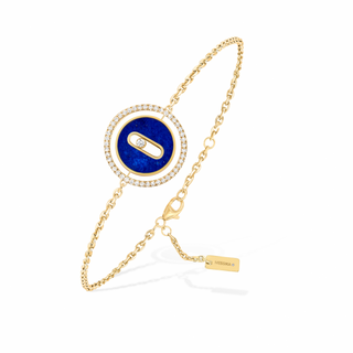 Messika 18K Gold Lapis Line Bracelet with Diamonds