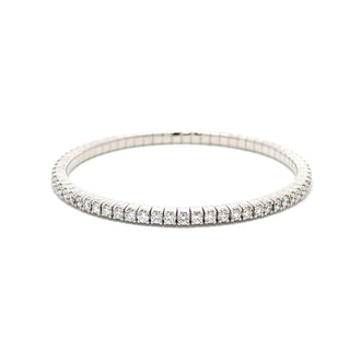 Antonio Papini 18K Gold Diamond Bangle Bracelet