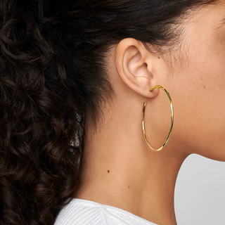 Ippolita 18K Gold Classico Squiggle Hoop Earrings