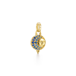 Temple St Clair 18K Gold Sapphire Drop Pendant with Diamond