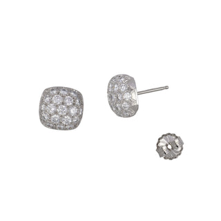 Tenenbaum Workshop Platinum Diamond Cluster Stud Earrings