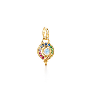 Temple St Clair 18K Gold Multicolored Gemstone Mini Orbit Pendant