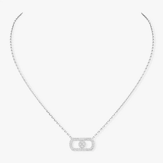 Messika 18K White Gold Diamonds Pendant Necklace