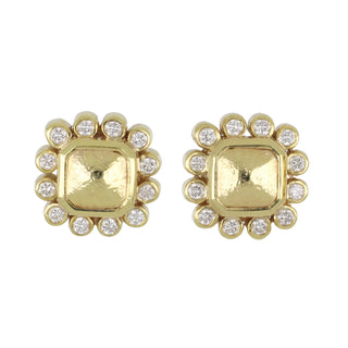 Mazza 18K Gold Stud Earrings with Diamonds