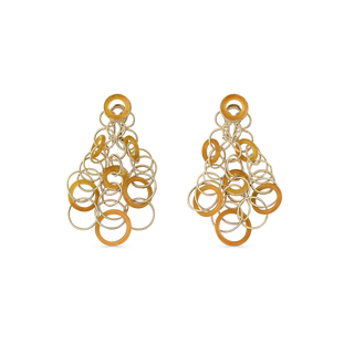 Buccellati 18K Gold Carnelians Multi Drop Earrings