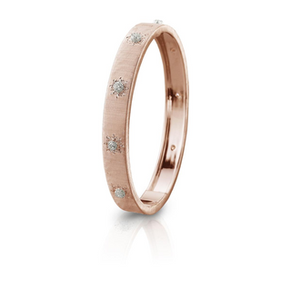 Buccellati 18K Rose Gold Diamonds Bangle Bracelet