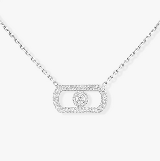 Messika 18K White Gold Diamonds Pendant Necklace