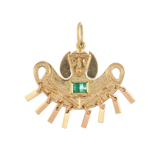 Vintage/Estate 18K Gold Emerald Drop Pendant