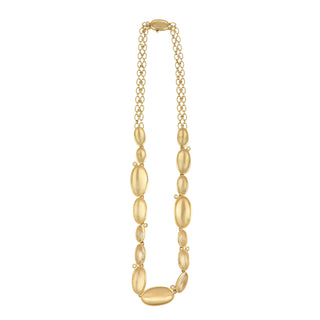 H. Stern 18K Gold Rock Crystals Chain Necklace with Stones with Diamonds