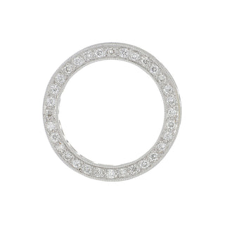 2000s 18K White Gold Round Brilliant-Cut Diamonds Eternity Band