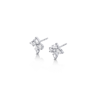 Michael M 18K White Gold Diamond Stud Earrings