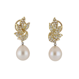 Julius Cohen 18K Gold South Sea Pearl Day/Night Earrings with Pearls