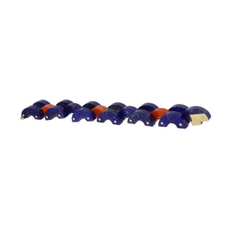 Aletto Brothers 18K Gold Corals Link Bracelet with Lapis