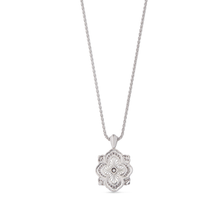 Buccellati 18K White Gold Diamonds Pendant Necklace