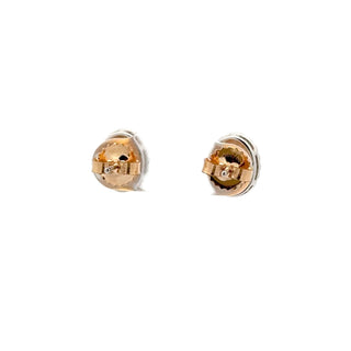 Tenenbaum Collection White 14K Gold Opals Stud Earrings with Diamonds