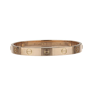 Estate Cartier 18K Rose Gold 'Love' Bracelet