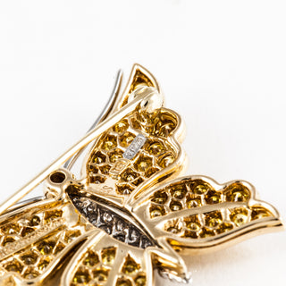 Tiffany & Co. Two-Tone Gold & Platinum Diamonds Brooch with Diamonds