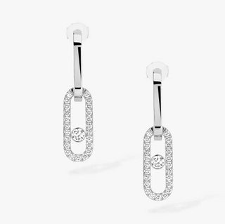 Messika 18K White Gold Diamonds Drop Earrings