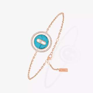 Messika 18K Rose Gold Lucky Move Small Turquoise Bracelet