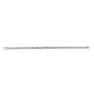 Platinum Diamonds Link Bracelet with Diamonds