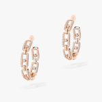 Messika 18K Rose Gold Diamonds Hoop Earrings