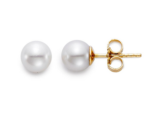 Mastoloni 18K Gold Akoya Pearl Stud Earrings