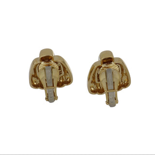 1990s David Webb 18K Gold Clip Earrings