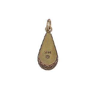 Victorian 14K Gold Drop Pendant