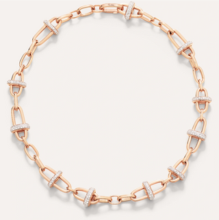 Pomellato 18K Rose Gold Diamond Collar Necklace