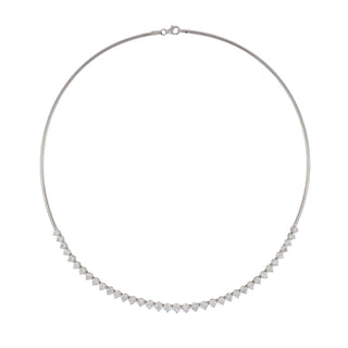 Tenenbaum Workshop 18K White Gold Diamonds Collar Necklace