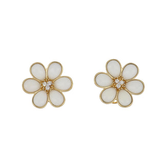 Tenenbaum Collection 18K Gold Corals Stud Earrings with Diamonds