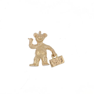 14K Gold Bear Hitchhiker