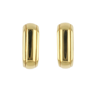 Antonio Papini 18K Gold Squared Hoop Earrings