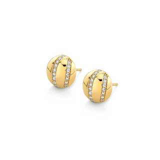 Michael M 14K Gold Diamond Stud Earrings