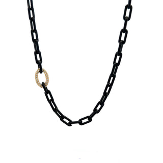 Antonio Papini 18K Gold Diamond Link Necklace