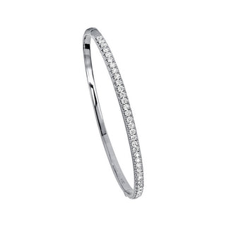 Tenenbaum Collection 18K White Gold Diamonds Bangle Bracelet