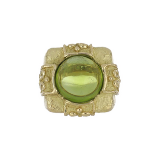 Katy Briscoe 18K Gold Peridot Solitaire Ring