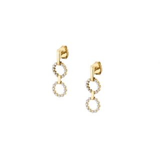 Michael M 14K Gold Diamond Drop Earrings