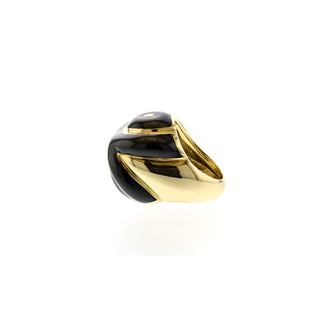 Vintage David Webb 18K Gold Cocktail Ring