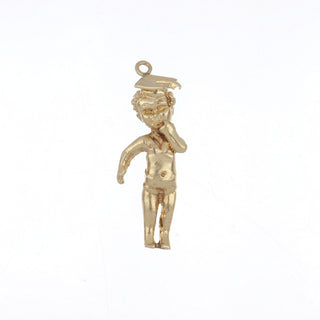 14K Gold Drop Pendant