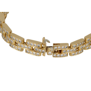 Cartier 18K Gold Panthere Diamond Link Bracelet